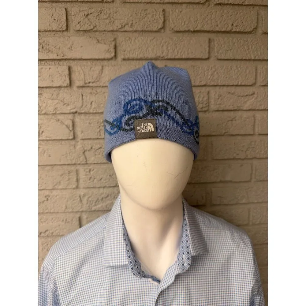 The North Face Blue Wool Beanie One Size Unisex